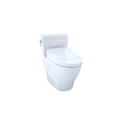 1.28 GPF One-Piece Elongated Toilet Bowl without Auto Flush and Washlet+ S550E Washlet in Cotton