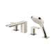 Four-Hole Roman Tub Filler Trim in Brushed Nickel
