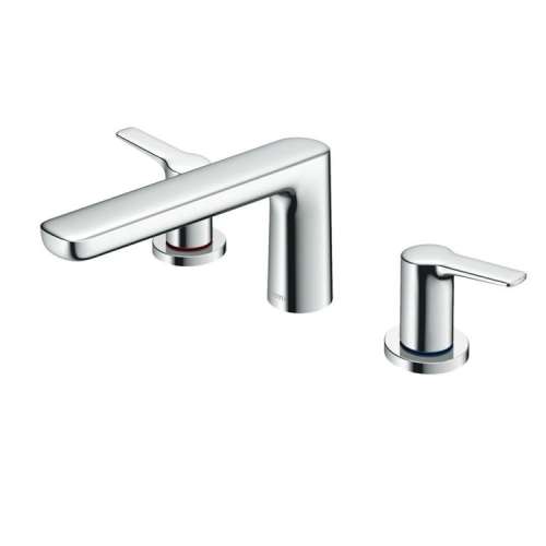 Three-Hole Roman Tub Filler Trim in Polished Chrome