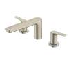 GS TBG03201U#BN Three-Hole Roman Tub Filler Trim in Brushed Nickel