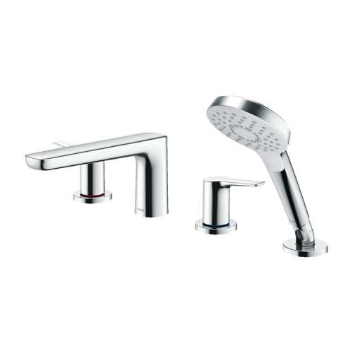 Four-Hole Roman Tub Filler Trim in Polished Chrome