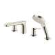 Four-Hole Roman Tub Filler Trim in Polished Nickel