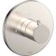 Round Volume Control Valve Shower Trim in Brushed Nickel