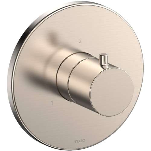 Round Two-way Diverter Trim in Brushed Nickel