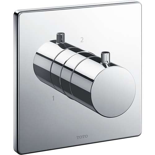 Square Two-way Diverter Trim in Polished Chrome