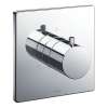 Square Three-way Diverter Trim in Polished Chrome