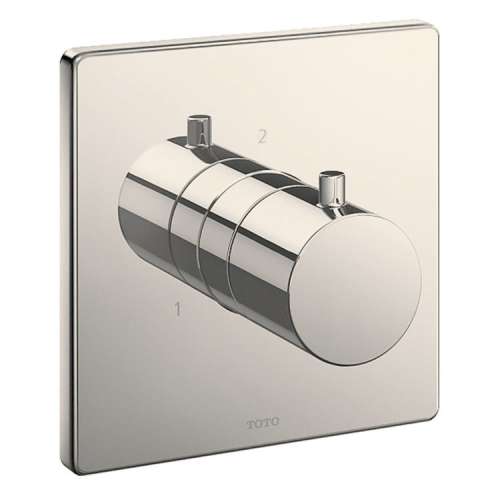 Square Three-way Diverter Trim in Polished Nickel