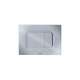 Square Dual Button Push Plate for RP In-Wall Tank in Matte Silver