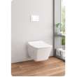 1.28 and 0.9 GPF Wall-Hung One-Piece Square-Shape Toilet and In-Wall Tank System with Dual Flush in White
