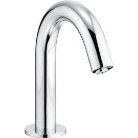 Deck-Mounted Fixed 0.35-GPM Single Hole Bathroom Sink Faucet