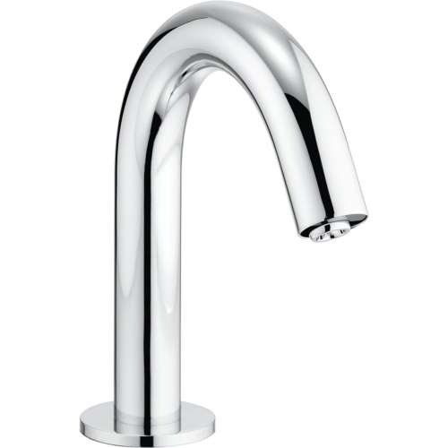 Deck-Mounted Fixed 0.35-GPM Single Hole Bathroom Sink Faucet
