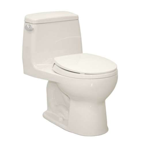 One Piece Round 1.6 GPF Toilet with G-Max Flush System - Seat Included in Colonial White