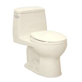 One Piece Round 1.6 GPF Toilet with G-Max Flush System - Seat Included in Sedona Beige