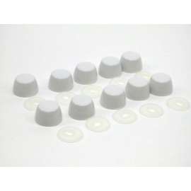 Bolt Cap Set (10 Caps and 10 Bases) f for All Toilet Models (Except Mercer) and Piedmont Bidet