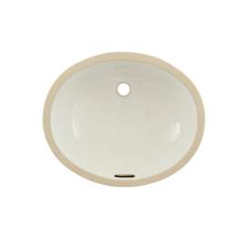 17-in Undermount Bathroom Sink with Overflow and SanaGloss Ceramic Glaze