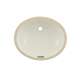 Rendezvous LT579G#01 17-in Undermount Bathroom Sink with Overflow and SanaGloss Ceramic Glaze in Cotton