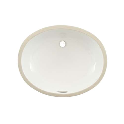 19-in Undermount Bathroom Sink with Overflow and SanaGloss Ceramic Glaze