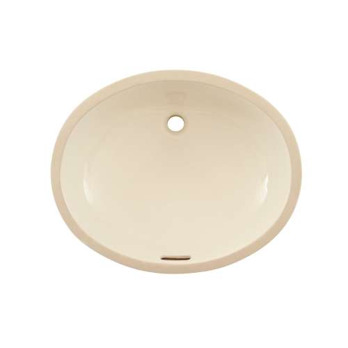 19-in Undermount Bathroom Sink with Overflow and SanaGloss Ceramic Glaze in Bone