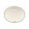 19-in Undermount Bathroom Sink with Overflow and SanaGloss Ceramic Glaze in Colonial White