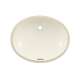 19-in Undermount Bathroom Sink with Overflow and SanaGloss Ceramic Glaze in Colonial White