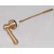Brass Trip Lever for Willingham Toilet in Satin Brass