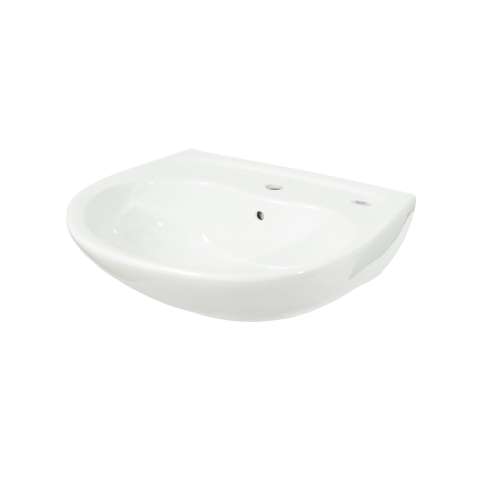 LT241G Supreme 22-7/8-in Wall Mounted Bathroom Sink with Single Faucet Hole Drilled, Overflow and SanaGloss Ceramic Glaze