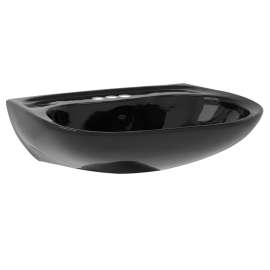 Prominence LT242.4#51 26-in Wall Mounted Bathroom Sink with 3 Faucet Holes Drilled and Overflow in Ebony