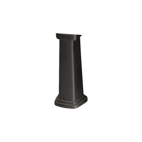 Vitreous China Pedestal for LPT530 Sinks in Ebony