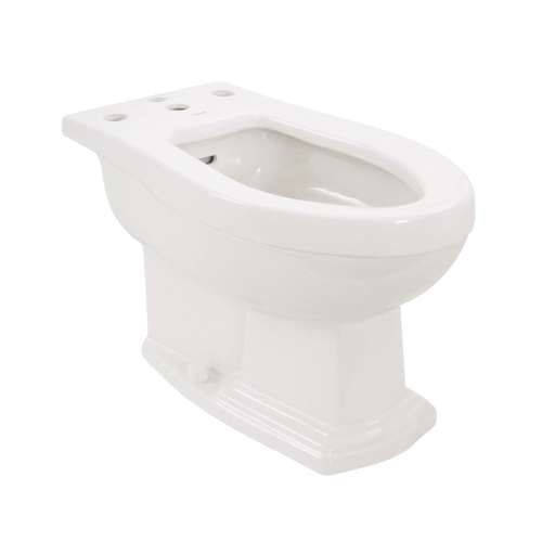 Clayton Vitreous China Floor Mounted Porcelain Bidet With Four Hole Faucet Drilling