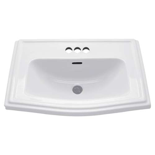 LT781.4 Clayton 25-in Drop In Bathroom Sink with 3 Faucet Holes Drilled and Overflow