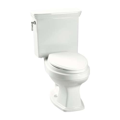 Two Piece Round 1.28 GPF Toilet with E-Max Flush System - Seat Not Included