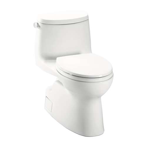 One Piece Elongated 1.28 GPF Toilet with Double Cyclone Flush System - Seat Included