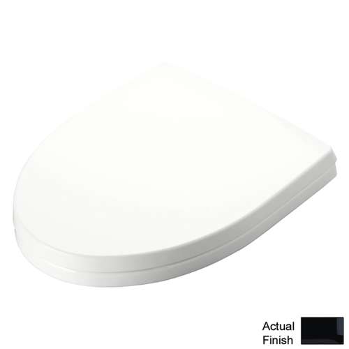 Soiree SS214#51 Elongated Closed-Front Toilet Seat and Lid with Technology in Ebony