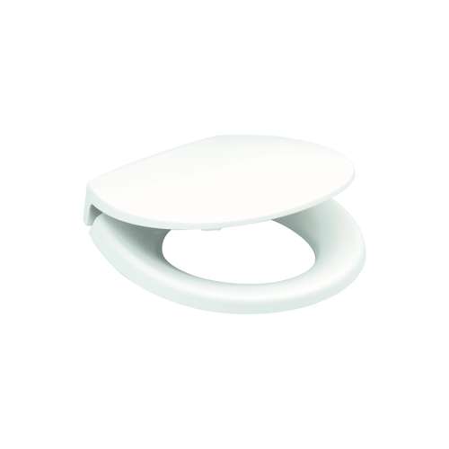 Round Closed-Front Toilet Seat and Lid in Cotton