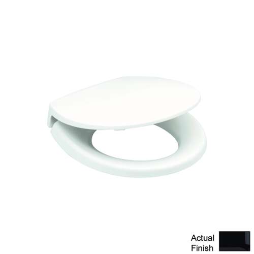 Round Closed-Front Toilet Seat and Lid in Ebony