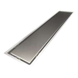 21213 Linear Drain Assembly with Solid Grate and Shallow Cover