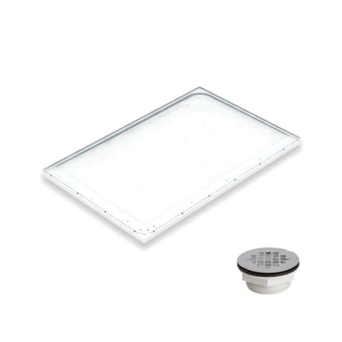 Mullen K26107R 53-7/8-in x 34-7/8-in Right-Hand Shower Base with Drain