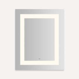 YM2430RIFPD3 Vitality 24-in x 30-in x 1-3/4-in Rectangle Lighted Mirror, Warm White