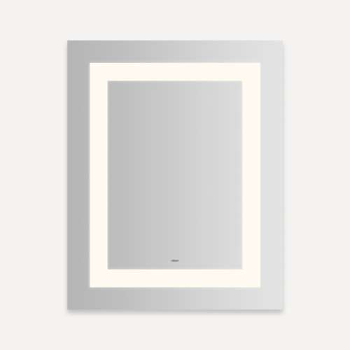 YM2430RIFPD3 Vitality 24-in x 30-in x 1-3/4-in Rectangle Lighted Mirror, Warm White