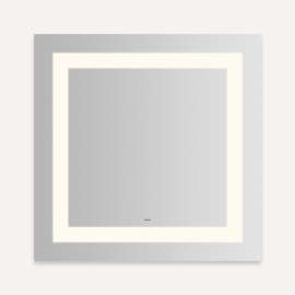 YM3030RIFPD3 Vitality 30-in x 30-in x 1-3/4-in Rectangle Lighted Mirror, Warm White