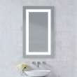 YM2440RIFPD4 Vitality 24-in x 40-in x 1-3/4-in Rectangle Lighted Mirror, Cool White
