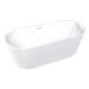 Maris Grande 67 in. Freestanding Deep Soaking Bathtub | 31 in. Wide Acrylic Flatbottom | Center Drain | Bath Pillow Included | 23 in. Confirmed Soak Depth, 86.7-Gallon Capacity | Gloss White | K-AFTM6731-G31
