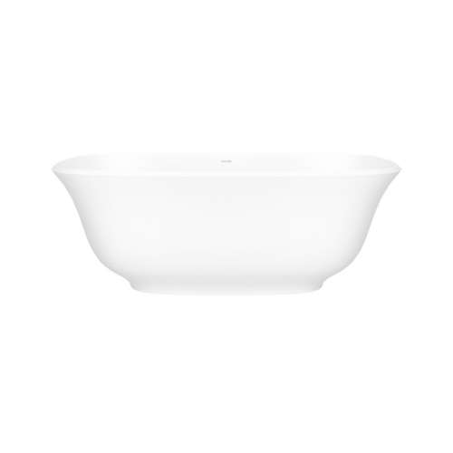 AMTMNSMNO Amiata 64-3/4-in X 31-1/2-in Freestanding Soaking Bathtub with No Overflow Hole, Standard Matte White