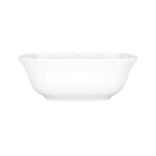 AMTNSWNO Amiata 64-3/4-in X 31-1/2-in Freestanding Soaking Bathtub with No Overflow Hole, Standard White