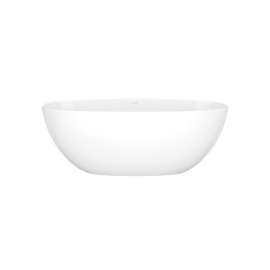 BA1NSWNO Barcelona 59-in x 28-1/2-in Freestanding Soaking Bathtub with No Overflow Hole