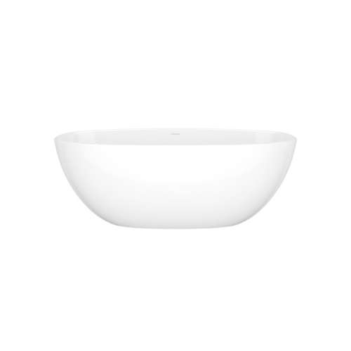 BA1NSWNO Barcelona 59-in x 28-1/2-in Freestanding Soaking Bathtub with No Overflow Hole, Standard White