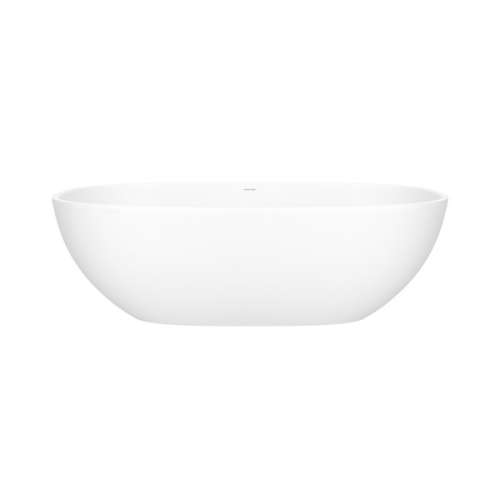 BA2MNSMNO Barcelona 66-7/8-in X 31-3/4-in Freestanding Soaking Bathtub with No Overflow Hole, Standard Matte White