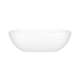 BA2MNSMNO Barcelona 66-7/8-in X 31-3/4-in Freestanding Soaking Bathtub with No Overflow Hole, Standard Matte White