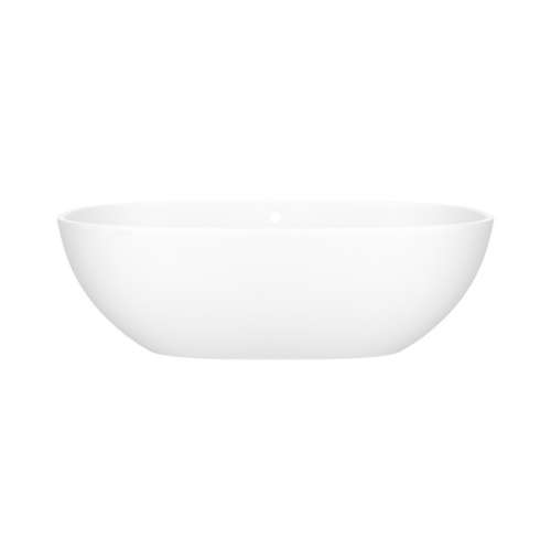 BA2MNSMOF Barcelona 66-7/8-in X 31-3/4-in Freestanding Soaking Bathtub with Overflow Hole, Standard Matte White