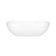 BA2MNSMOF Barcelona 66-7/8-in X 31-3/4-in Freestanding Soaking Bathtub with Overflow Hole, Standard Matte White